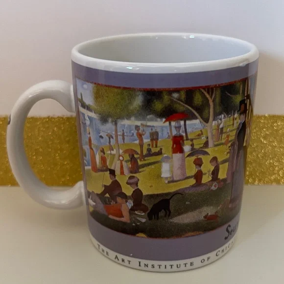 1993 George Seurat Art Institute of Chicago Ceramic Mug - Picture 1 of 5